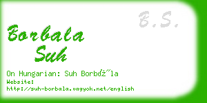 borbala suh business card